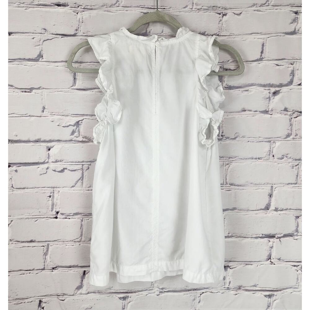 Anthropologie Cloth & Stone Top White Sleeveless Ruffle Blouse Women M Fairycore - Picture 3 of 9
